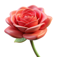 mysterious splendid Single rose flower, NO BACKGROUND with Transparent Background. expertly shot png