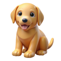 immaculate quintessential A playful golden retriever puppy, sitting. NO BACKGROUND with Transparent Background. png