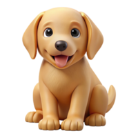 striking remarkable A playful golden retriever puppy, sitting. NO BACKGROUND with Transparent Background. png