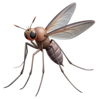 mesmerizing timeless A mosquito, in flight. NO BACKGROUND with Transparent Background. png
