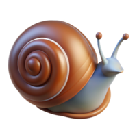 reflective vibrant A snail, shell visible. NO BACKGROUND with Transparent Background. professional png