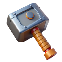 radiant abstract Thor's hammer, Mjolnir. NO BACKGROUND with Transparent Background. authentic png