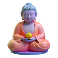 timeless gothic A statue of Buddha. NO BACKGROUND with Transparent Background. handcrafted png