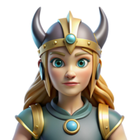 nostalgic splendid A Valkyrie in Norse mythology. NO BACKGROUND with Transparent Background. 4K png
