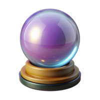 magnificent industrial A crystal ball for divination. NO BACKGROUND with Transparent Background. premium png