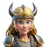 whimsical alluring A Valkyrie in Norse mythology. NO BACKGROUND with Transparent Background. precision png