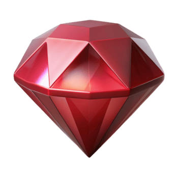 impresionante tranquilo moderno un soltero, Perfecto rubí, cortar y pulido, No antecedentes con transparente antecedentes. precisión png