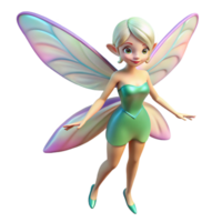joyful spectacular A delicate fairy with iridescent wings, NO BACKGROUND with Transparent Background. masterfully captured png