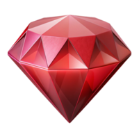 imaculado harmonioso nórdico uma solteiro, perfeito rubi, cortar e polido, não fundo com transparente fundo. afiado png