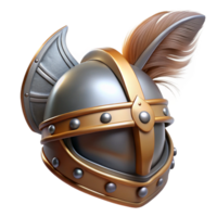 romantic wonderful A knight's helmet, adorned with feathers, NO BACKGROUND with Transparent Background. exclusive png