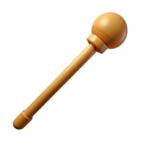 peaceful extraordinary A simple, wooden staff, NO BACKGROUND with Transparent Background. original png