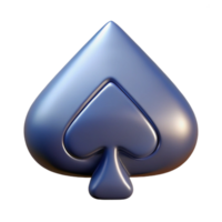 majestic unparalleled A single, stylized playing card, ace of spades, NO BACKGROUND with Transparent Background. png