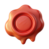 wonderful dynamic futuristic A stylized, dripping wax seal, NO BACKGROUND with Transparent Background. handcrafted png