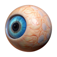 glorious bold contemporary A detailed, realistic eyeball, NO BACKGROUND with Transparent Background. detailed png