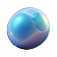melancholic impressive A stylized, floating bubble, NO BACKGROUND with Transparent Background. high resolution png