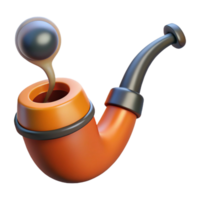 sontuoso artistico un' stilizzato, fumo tubo, no sfondo con trasparente sfondo. impeccabile png