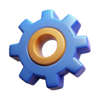 radiant reflective minimalist A single, stylized gear cog, NO BACKGROUND with Transparent Background. high quality png