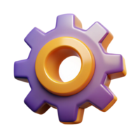 memorable renaissance A single, stylized gear cog, NO BACKGROUND with Transparent Background. precision png