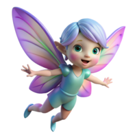 magnificent calm nordic A mischievous pixie, fluttering its iridescent wings. NO BACKGROUND with Transparent Background. luxury png