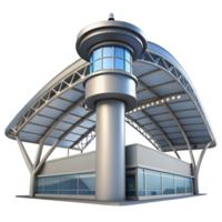 vibrant timeless Modern airport terminal ceiling structure, NO BACKGROUND with Transparent Background. png