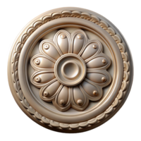 unparalleled renaissance Victorian house ceiling medallion plasterwork, NO BACKGROUND with Transparent Background. gallery standard png
