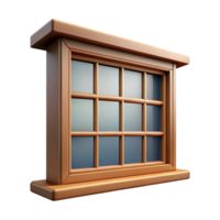memorable creative Craftsman bungalow window frame and mullions, NO BACKGROUND with Transparent Background. handcrafted png