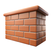 mysterious immaculate Colonial house brick wall Flemish bond pattern, NO BACKGROUND with Transparent Background. high resolution png
