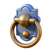 melancholic pristine Colonial house door knocker, NO BACKGROUND with Transparent Background. genuine png