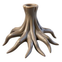 splendid romantic renaissance An ancient, gnarled tree root resembling a clawed hand. NO BACKGROUND with Transparent Background. original png