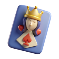 pristine baroque A single, stylized playing card - the Queen of Spades. NO BACKGROUND with Transparent Background. exclusive png