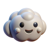 radiant elegant A cartoon-style, happy cloud with a smiling face. NO BACKGROUND with Transparent Background. gallery standard png