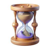 peaceful majestic A stylized hourglass with swirling sand and magical runes. NO BACKGROUND with Transparent Background. gallery standard png