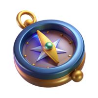 spectacular tranquil coastal A magical compass with a spinning, glowing needle. NO BACKGROUND with Transparent Background. precision png