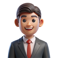 sumptuous ethereal mid-century Smiling businessman in suit and tie NO BACKGROUND with Transparent Background. impeccable png