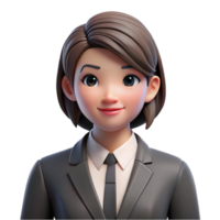 serene intense organic Serious businesswoman in professional attire NO BACKGROUND with Transparent Background. top-tier png