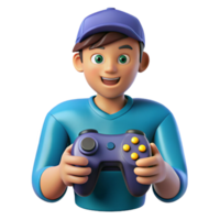 radiant peaceful baroque Gamer with a controller NO BACKGROUND with Transparent Background. gallery standard png