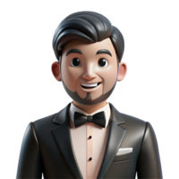 pristine nordic Groom in a tuxedo NO BACKGROUND with Transparent Background. masterfully captured png