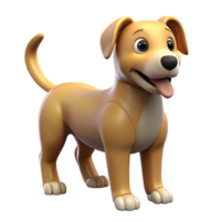 mesmerizing exceptional Dog with wagging tail NO BACKGROUND with Transparent Background. png