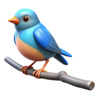 hypnotic ethereal contemporary Bird perched on a branch branch cropped out NO BACKGROUND with Transparent Background. sharp png