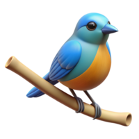 glorious bold elegant Bird perched on a branch branch cropped out NO BACKGROUND with Transparent Background. refined png
