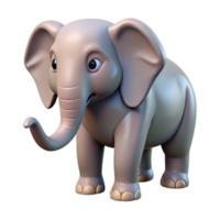pristine geometric Elephant with trunk raised NO BACKGROUND with Transparent Background. refined png