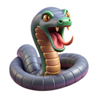 wonderful victorian Snake hissing NO BACKGROUND with Transparent Background. genuine png