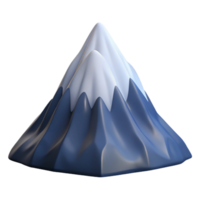 harmonious glorious Mountain peak cropped NO BACKGROUND with Transparent Background. precision png
