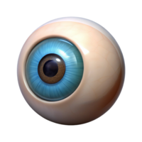 rare mid-century Human eye looking directly at camera NO BACKGROUND with Transparent Background. authentic png