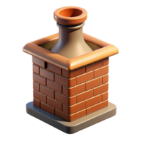 glorious energetic abstract Tudor chimney pot, NO BACKGROUND with Transparent Background. 8K png