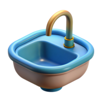 striking modern Sink, NO BACKGROUND with Transparent Background. studio quality png
