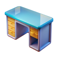 pristine notable Desk, NO BACKGROUND with Transparent Background. png