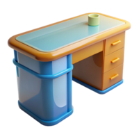 spectacular standout Desk, NO BACKGROUND with Transparent Background. png