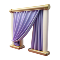 picturesque intense avant-garde Curtain, NO BACKGROUND with Transparent Background. impeccable png