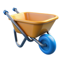 majestic melancholic minimalist Wheelbarrow, NO BACKGROUND with Transparent Background. sharp png